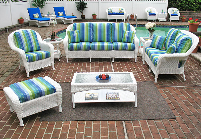 White Laguna Beach Resin Furniture Sets