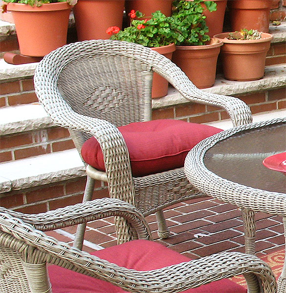 Resin Wicker Dining Chairs