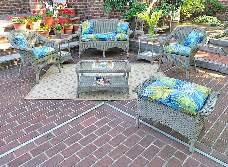 Outdoor Resin Wicker Patio Furniture, Driftwood Veranda